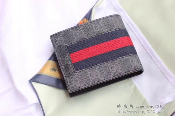 GUCCI古馳 錢包 實物拍攝 原廠材料 男士短錢夾 408827   ydgq3249